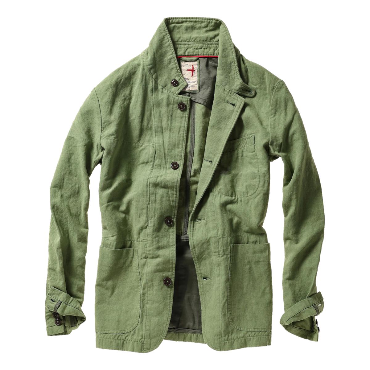 Tropical Trap Blazer Lawn Green Cotton Linen - Blazer