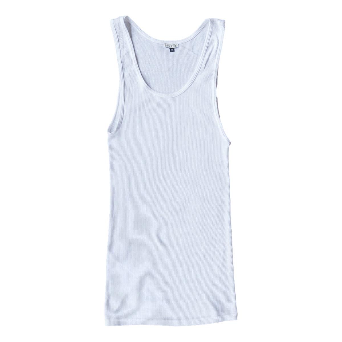 Tubular Cotton Ribbed Tank Top Natural - Tank Top