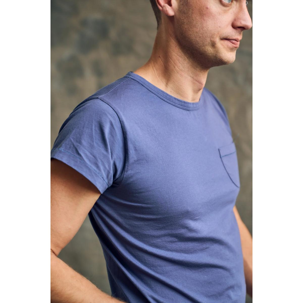 Tubular Pocket Tee Shirt Faded Navy - T