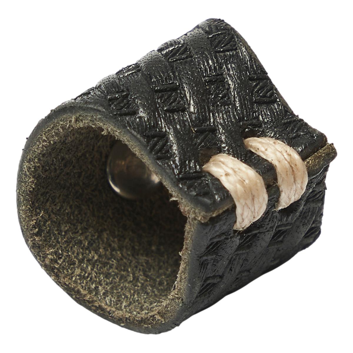 Turquoise Black Leather Bandana Slider - Bandanna Slider