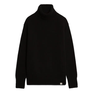 Turtleneck Sweater Deep Black - Sweater