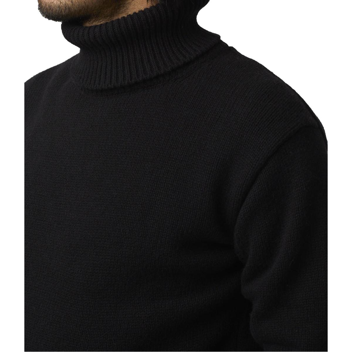 Turtleneck Sweater Deep Black - Sweater