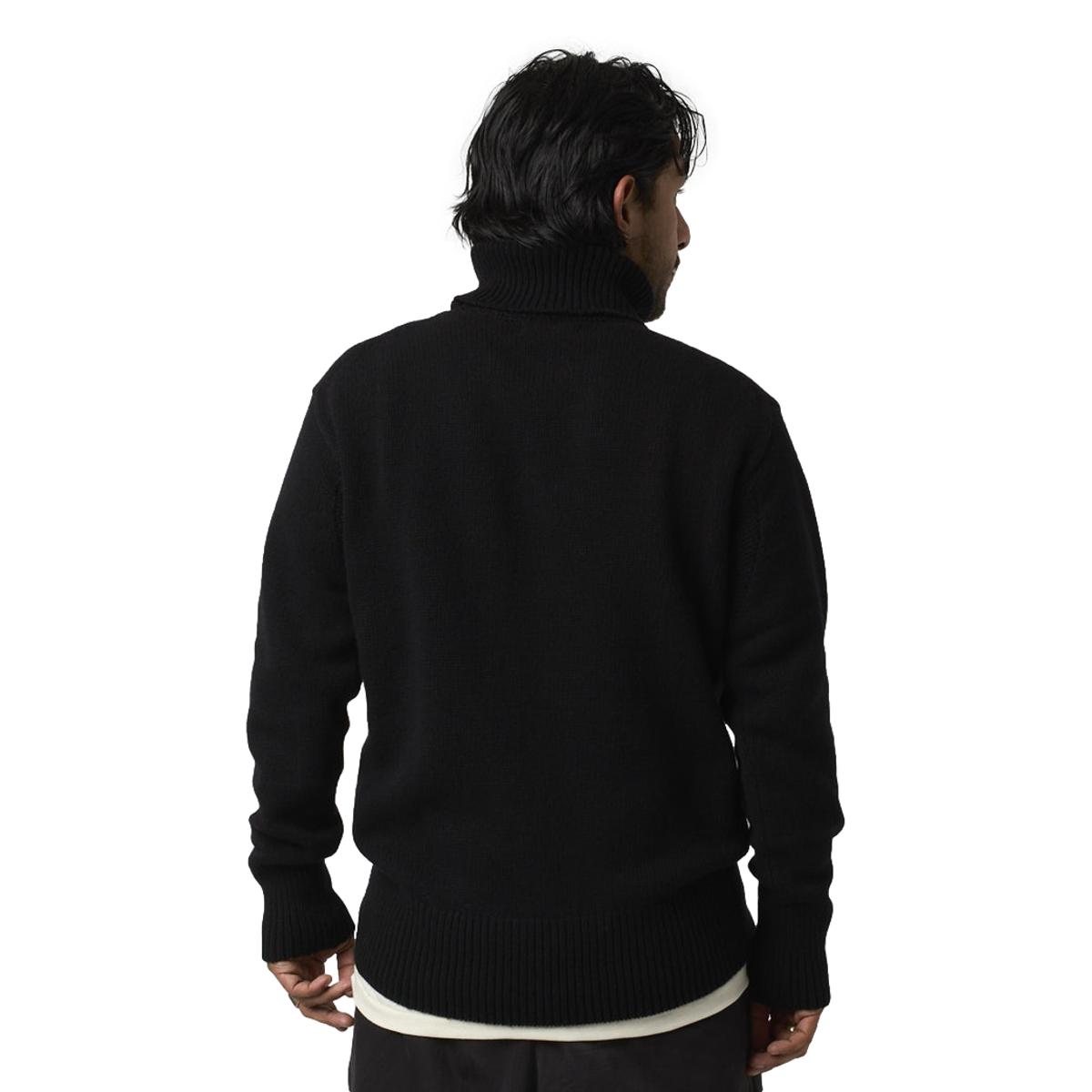 Turtleneck Sweater Deep Black - Sweater