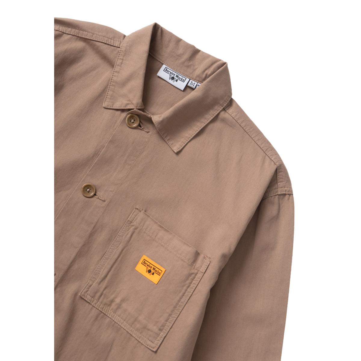 Twill Chore Shirt Mushroom - Chore Coat