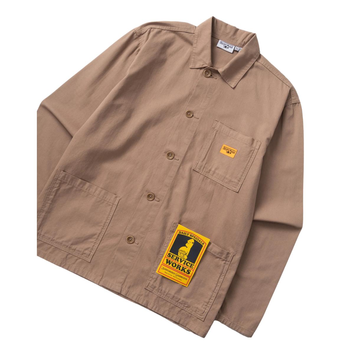 Twill Chore Shirt Mushroom - Chore Coat