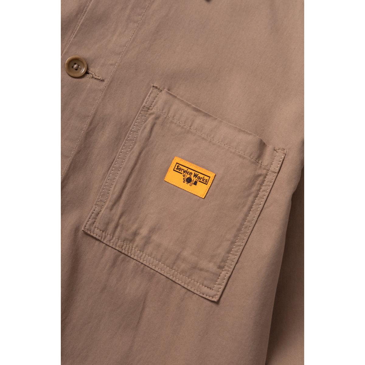 Twill Chore Shirt Mushroom - Chore Coat