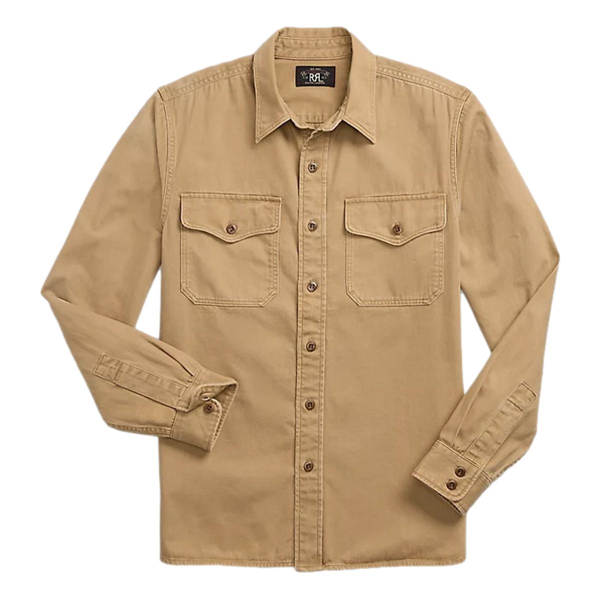 Twill Workshirt Faded Tan - Shirt