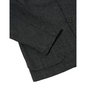 Two Button Jacket Grey Anders Upcylced Wool - Jacket