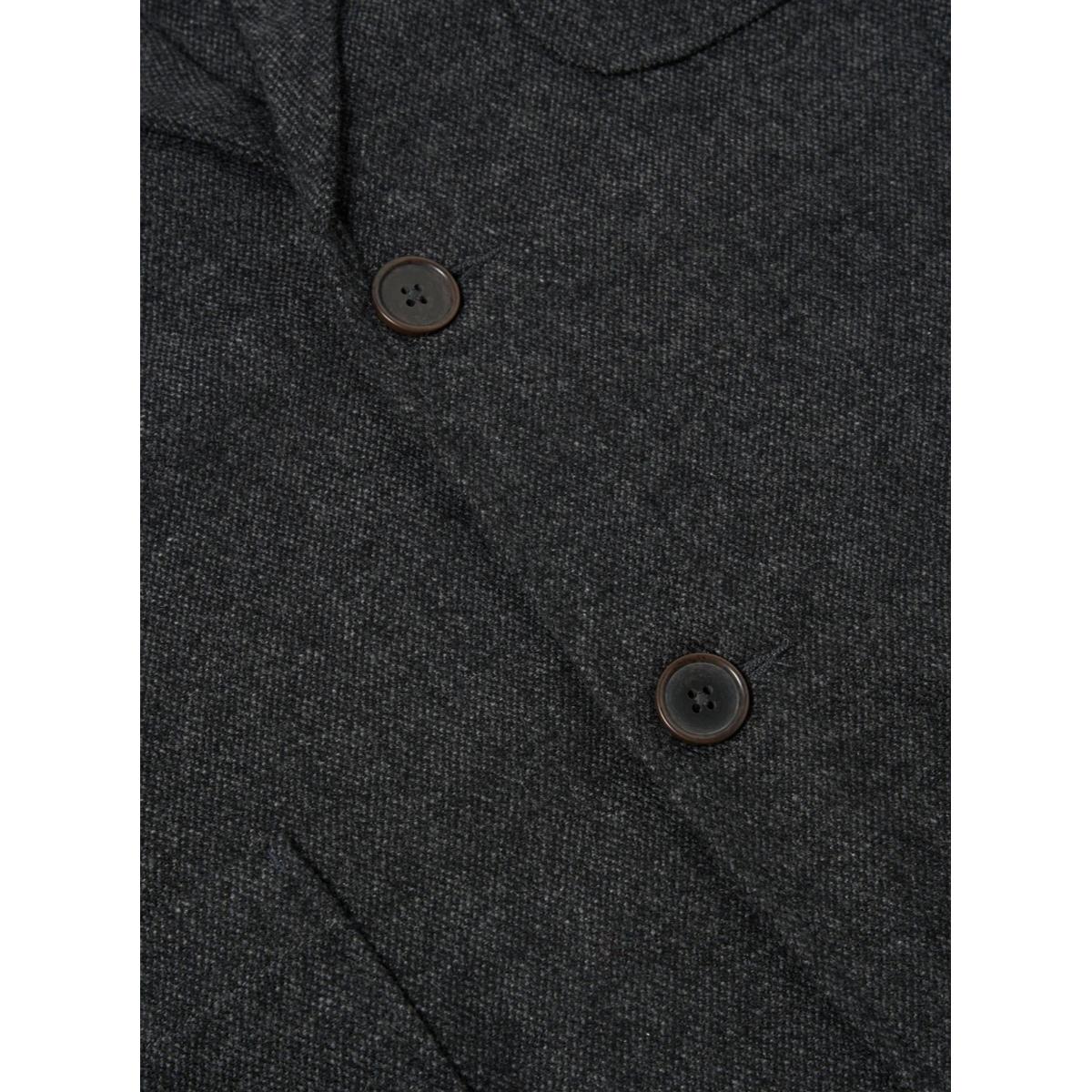 Two Button Jacket Grey Anders Upcylced Wool - Jacket