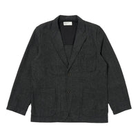 Two Button Jacket Grey Anders Upcylced Wool - Jacket