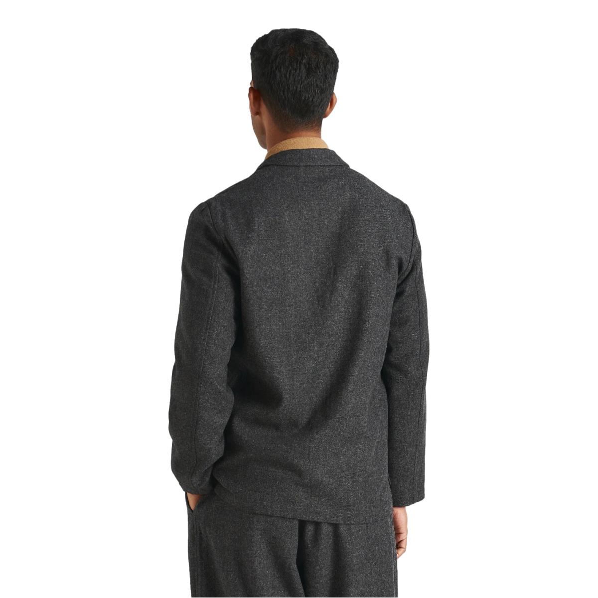 Two Button Jacket Grey Anders Upcylced Wool - Jacket