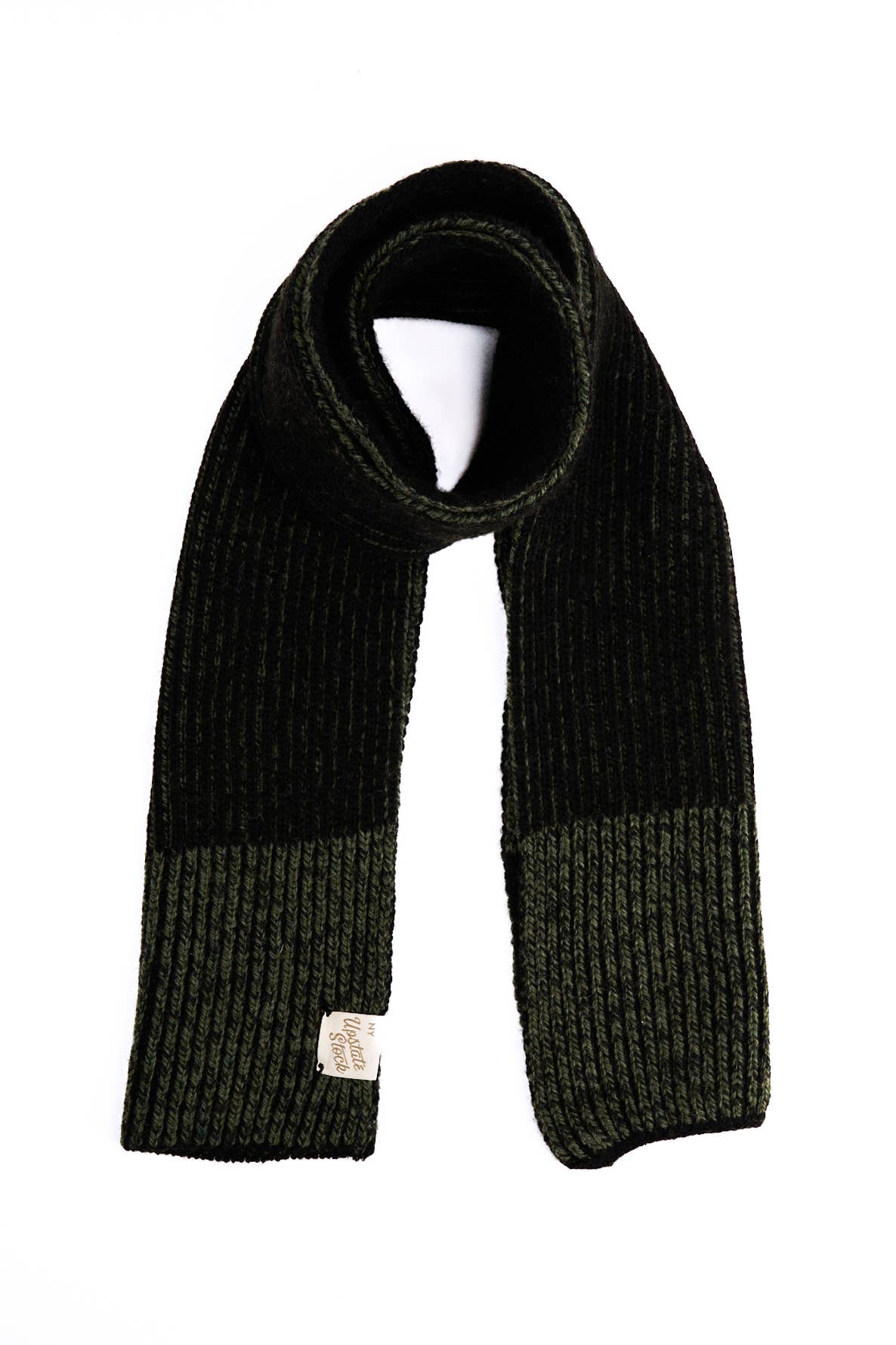 Upstate Stock - U.S. Ragg Wool Scarf: Charcoal Melange