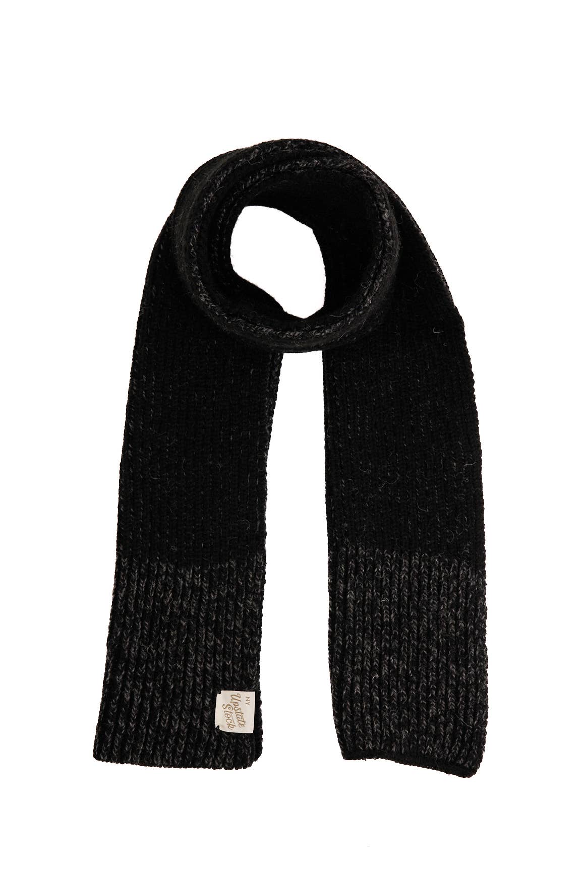 Upstate Stock - U.S. Ragg Wool Scarf: Charcoal Melange