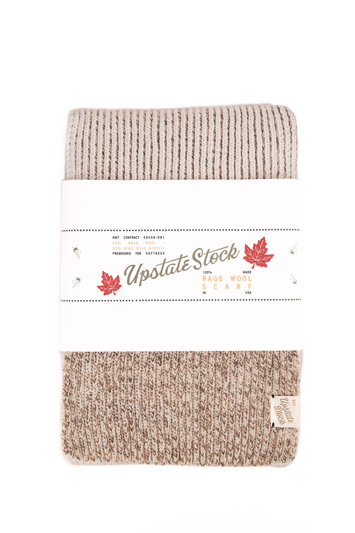 Upstate Stock - U.S. Ragg Wool Scarf: Oatmeal Melange