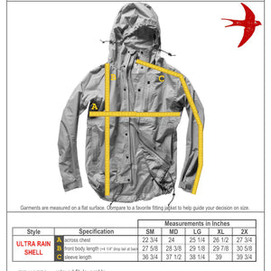 Ultra Rain Shell Charcoal - Jacket