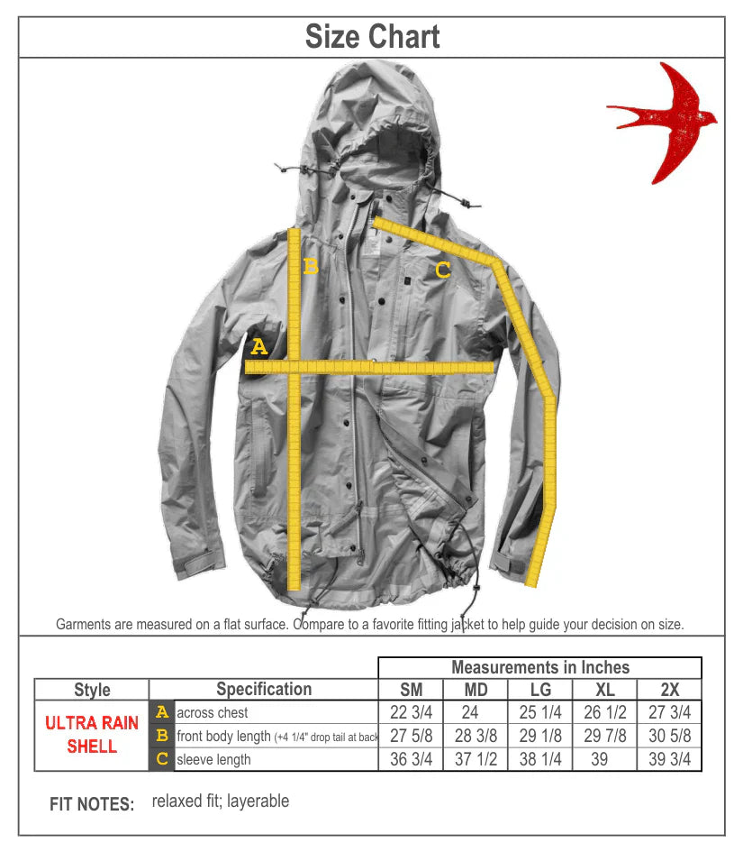 Ultra Rain Shell Charcoal - Jacket