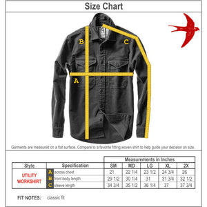 Utility Workshirt Coffee Moleskin - Shirts