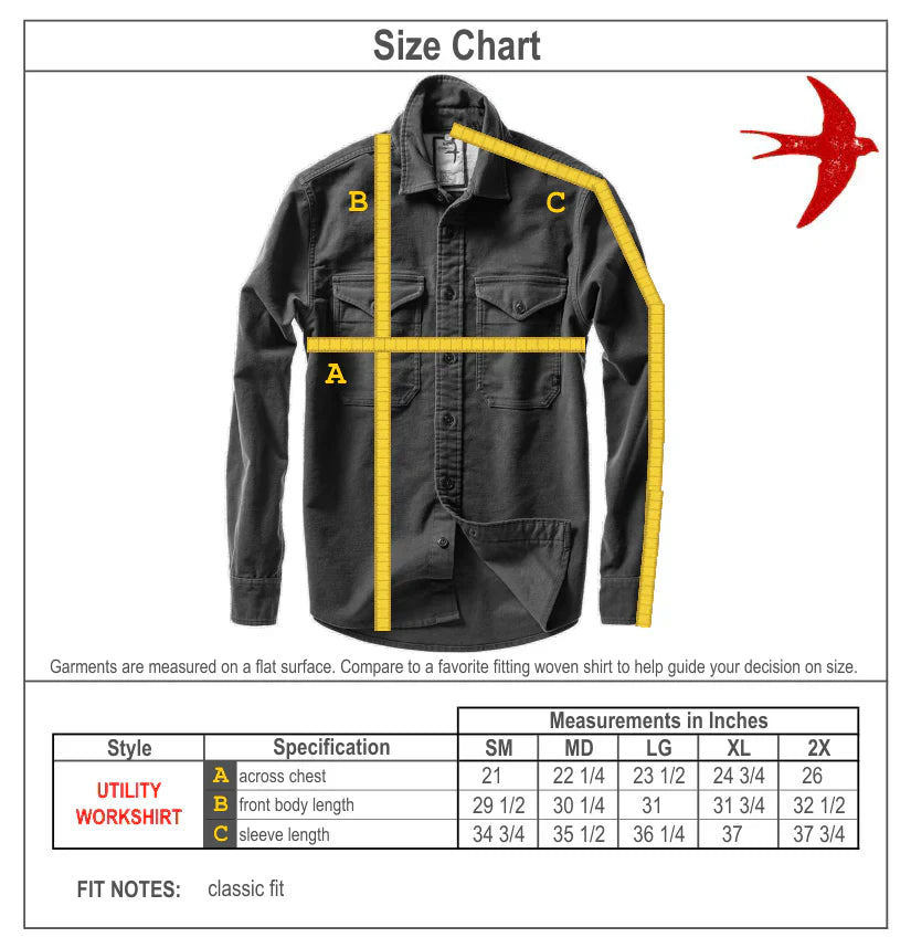 Utility Workshirt Coffee Moleskin - Shirts