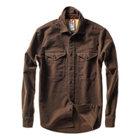 Utility Workshirt Coffee Moleskin - Shirts