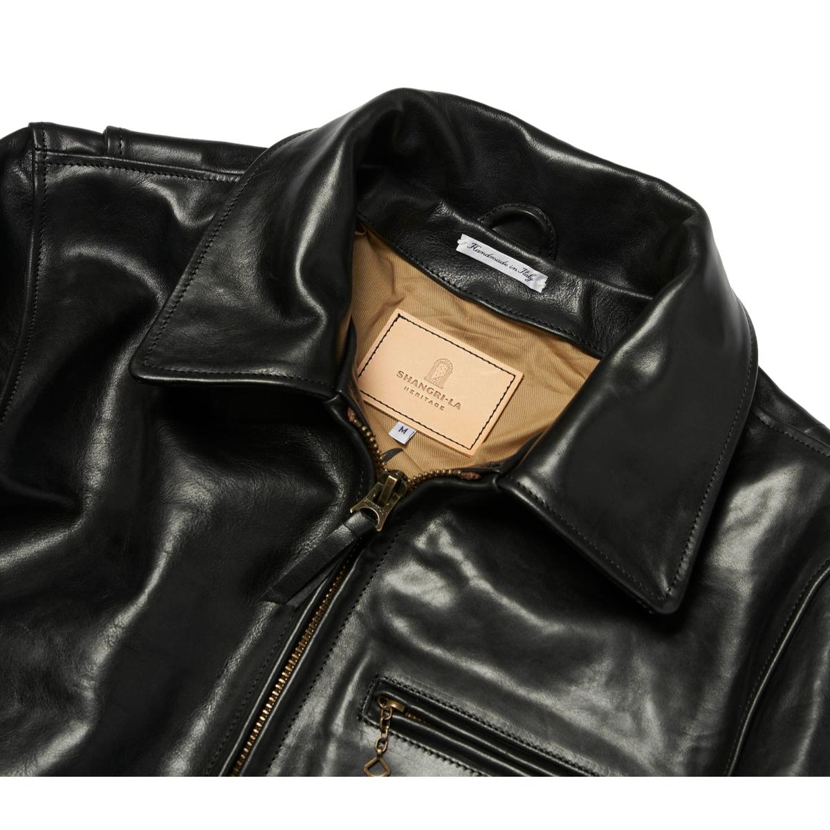Varenne Black Badalassi® Leather Jacket - Leather Jacket