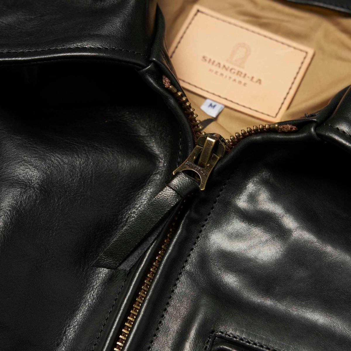 Varenne Black Badalassi® Leather Jacket - Leather Jacket