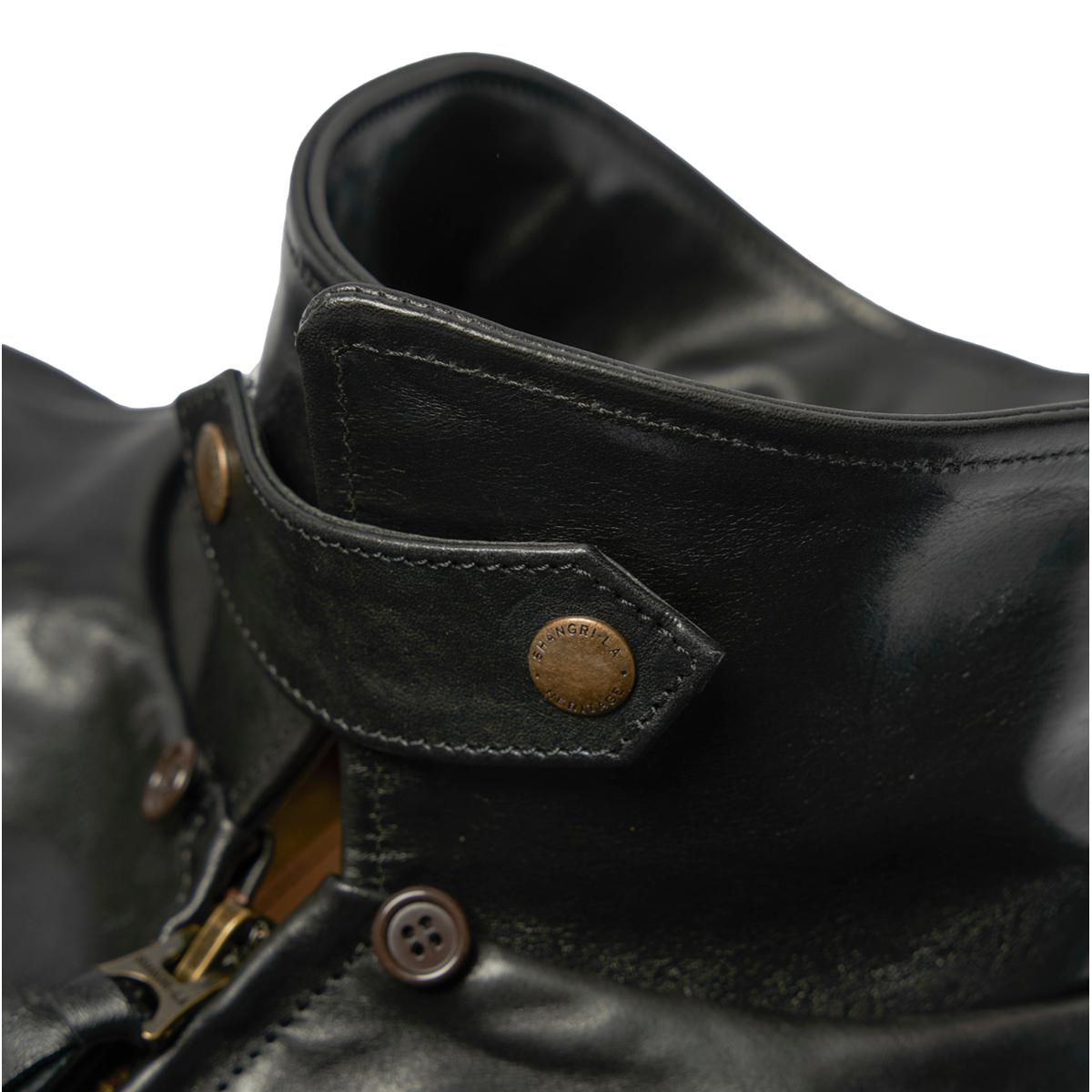 Varenne Black Badalassi® Leather Jacket - Leather Jacket