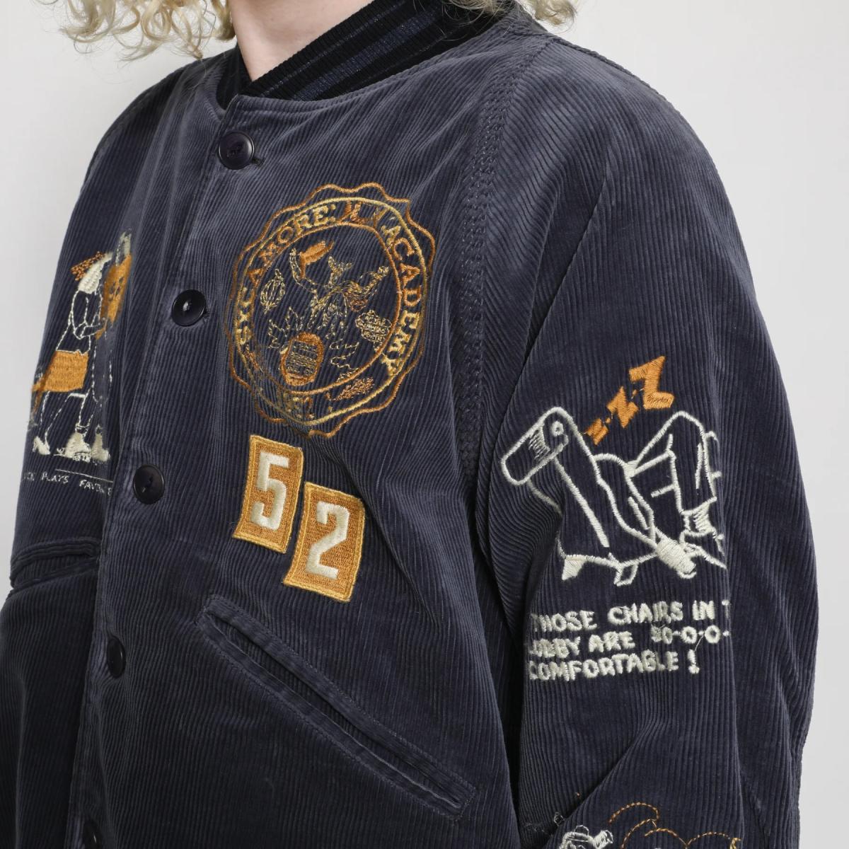 Samuel Zelig Varsity Jacket Navy MILWORKS