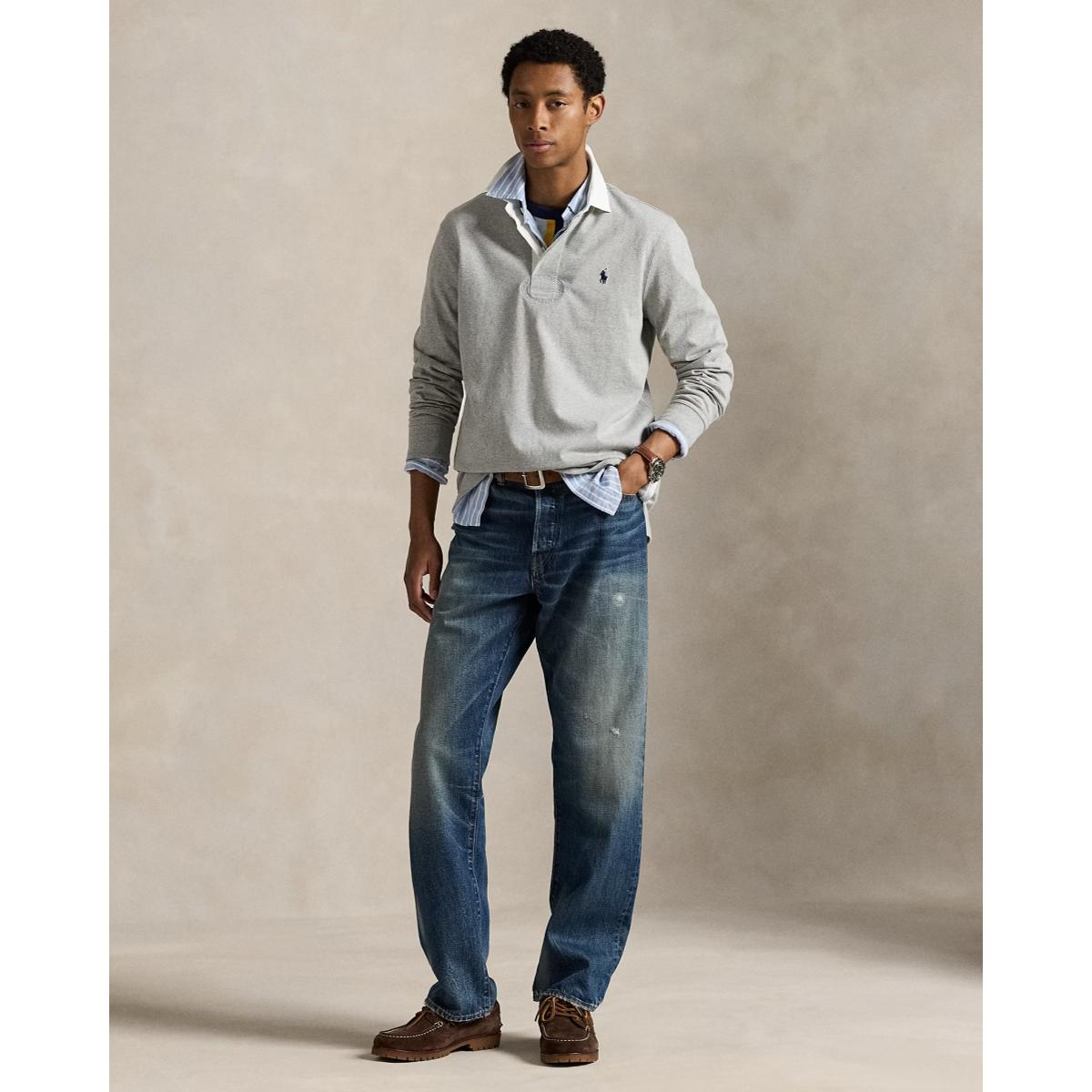 Vintage Classic Fit Distressed Jean Leverett - Denim