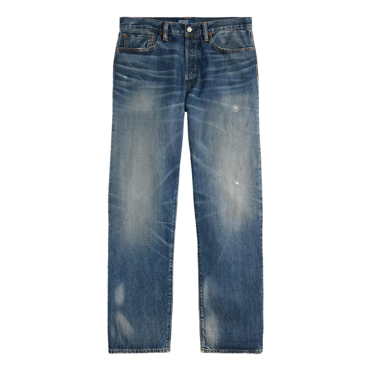Vintage Classic Fit Distressed Jean Leverett - Denim