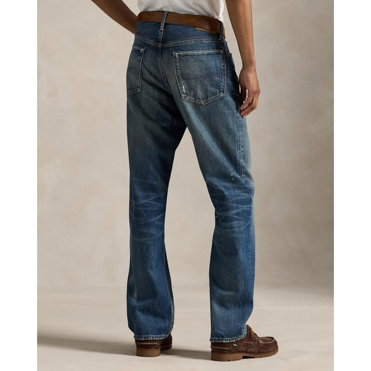 Vintage Classic Fit Distressed Jean Leverett - Denim