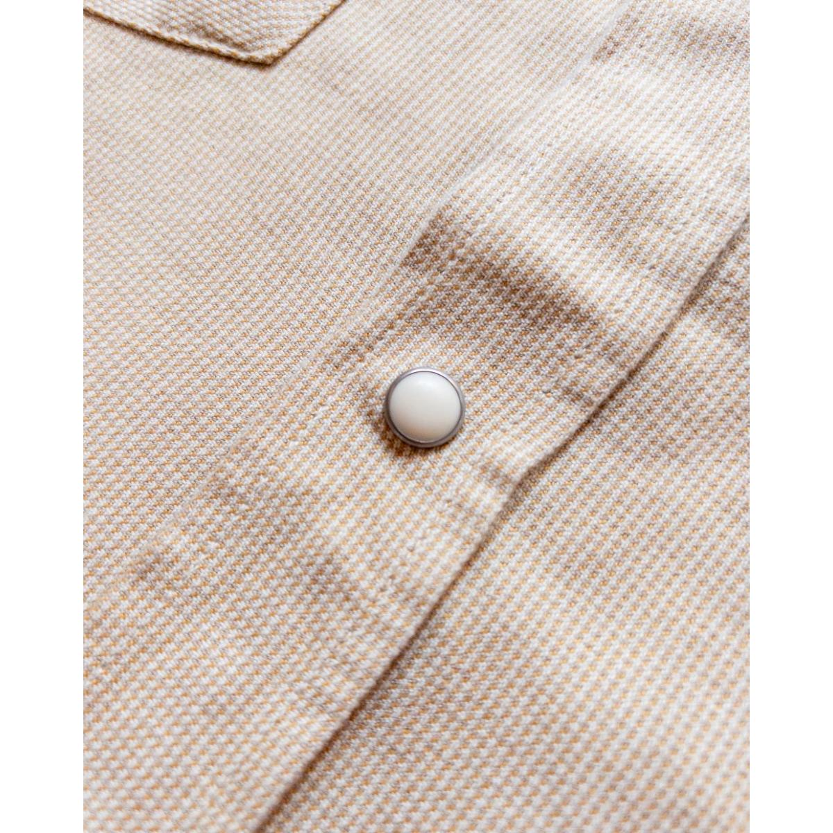 Vintage Tickweave Pearlsnap Shirt Butterscotch - Shirt