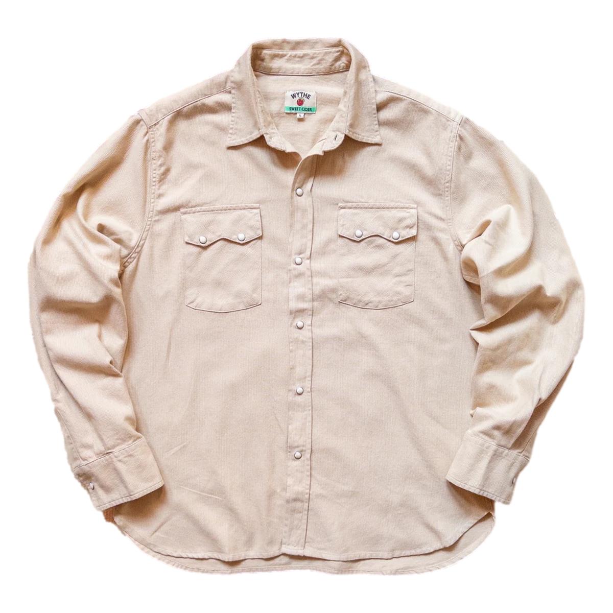 Vintage Tickweave Pearlsnap Shirt Butterscotch - Shirt