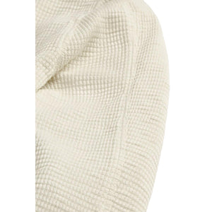 Waffle-Knit Crewneck Paper White - Henley