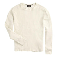 Waffle-Knit Crewneck Paper White - Henley