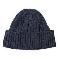 Washable Merino Cable Watch Cap Navy - Hat