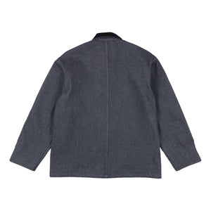 Washed 13.5oz Cotton Charcoal Cone Denim - Chore Coat