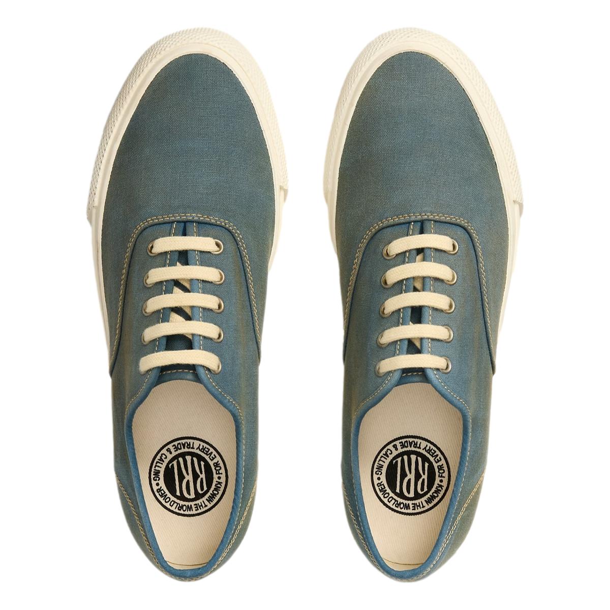 Washed Canvas Sneaker Faded Blue - Shoes