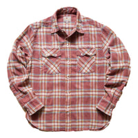 Washed Flannel Pearlsnap Shirt Autumn Rust - Shirt