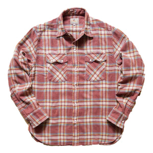 Washed Flannel Pearlsnap Shirt Autumn Rust - Shirt