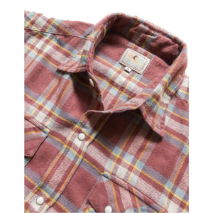 Washed Flannel Pearlsnap Shirt Autumn Rust - Shirt