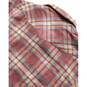 Washed Flannel Pearlsnap Shirt Autumn Rust - Shirt