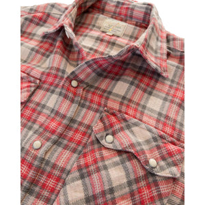 Washed Flannel Pearlsnap Shirt Cherry Blossom - Shirt