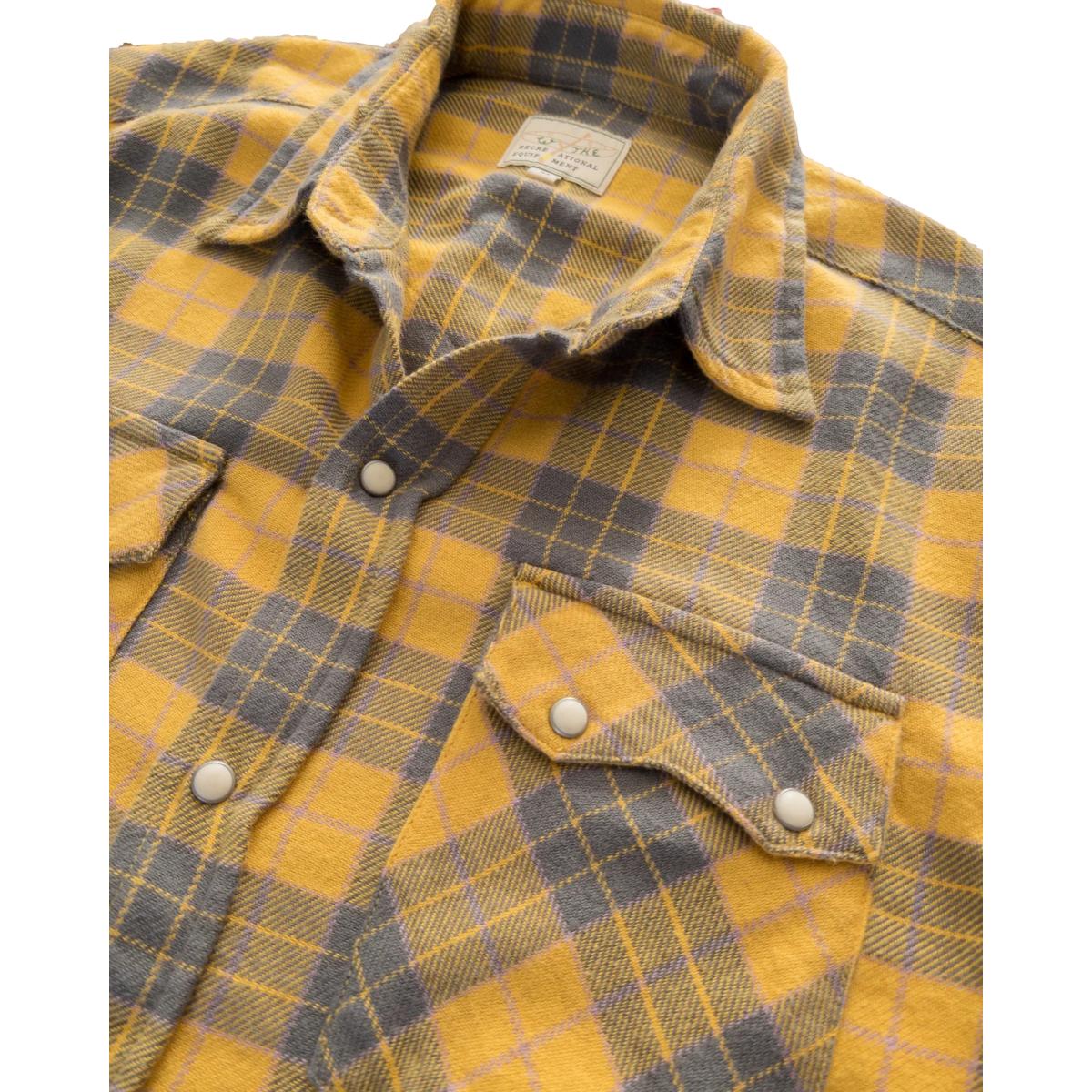 Washed Flannel Pearlsnap Shirt Daybreak - Shirt