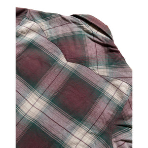 Washed Flannel Pearlsnap Shirt Grizzly Shadow Plaid - Shirt