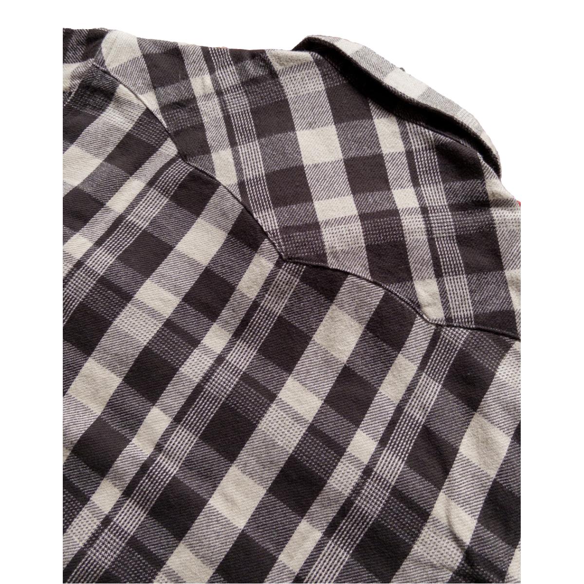 Washed Flannel Pearlsnap Shirt Night Pitch - Shirt