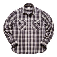 Washed Flannel Pearlsnap Shirt Night Pitch - Shirt