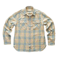 Washed Flannel Pearlsnap Shirt Sand Dunes Sunrise - Shirt