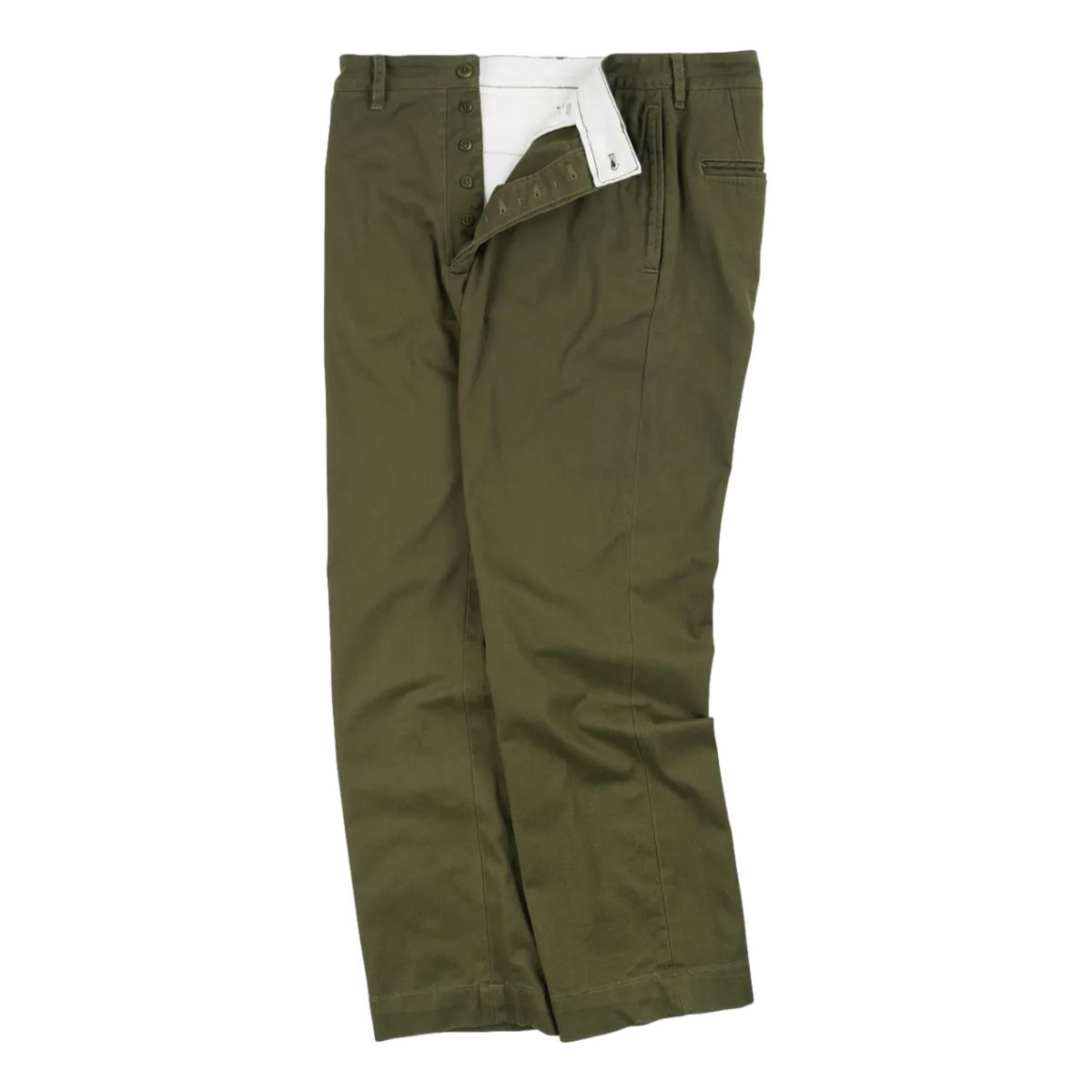 Washed Officer Chino Olive - Chino