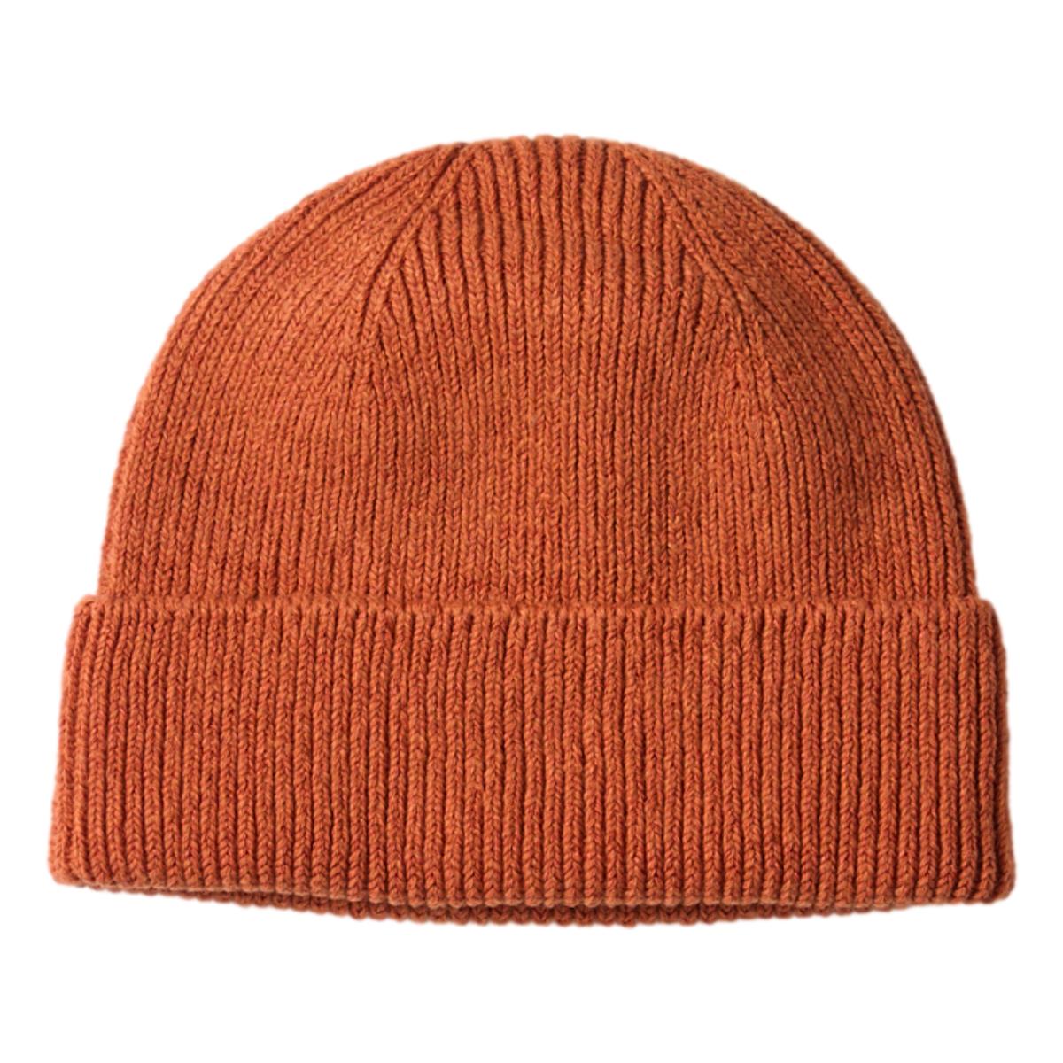 Washed Recycled Cotton Beanie Dark Orange - Hat