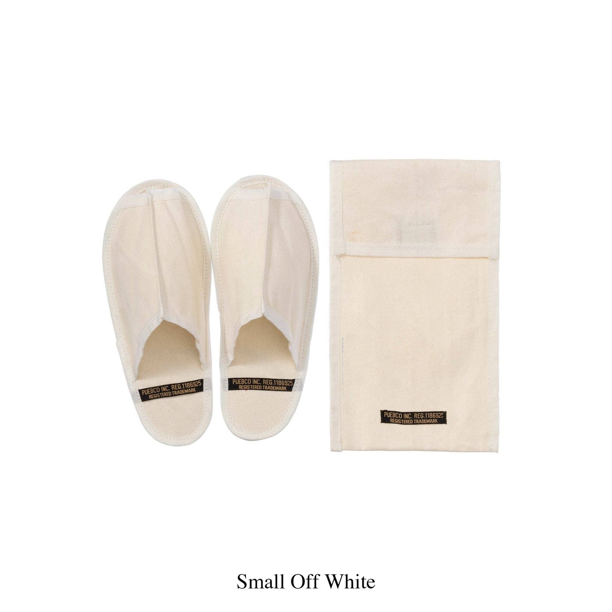 Waxed Canvas Portable Slipper Off White Large - slippers